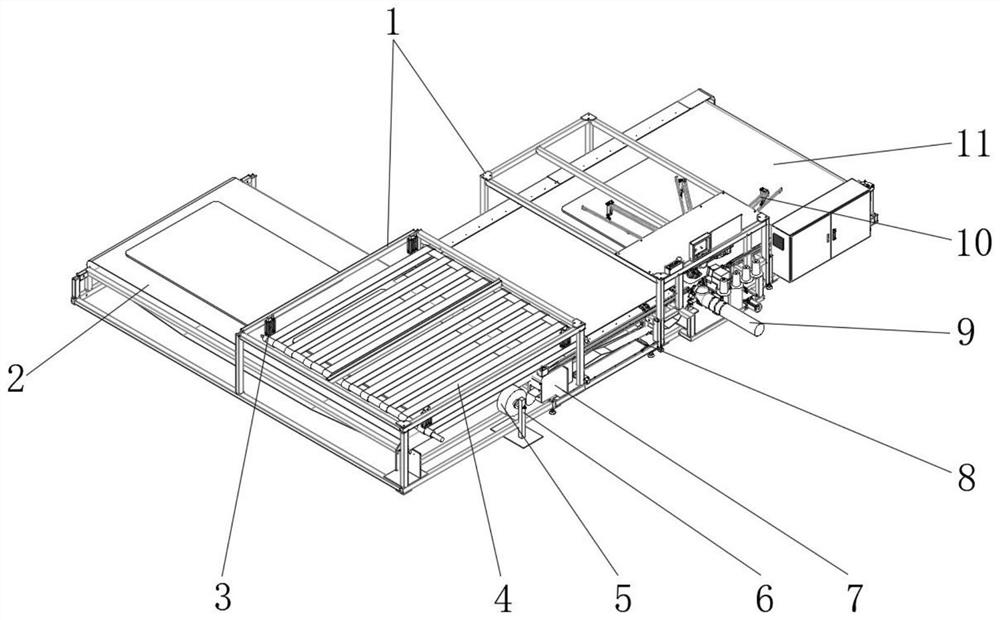 Mattress surrounding edge overlock sewing machine