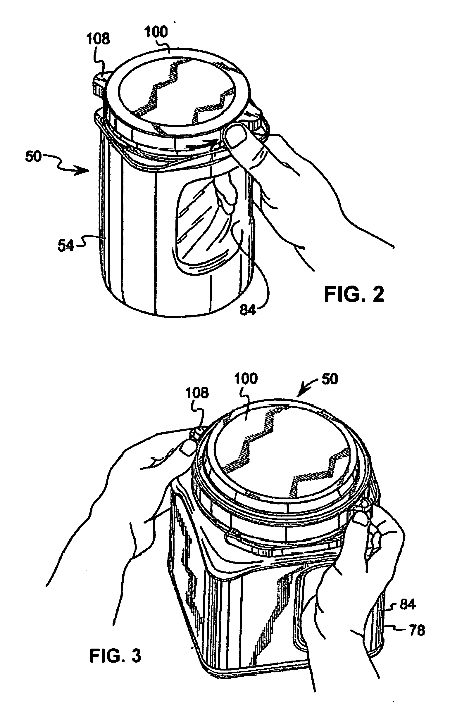 Container and lid assembly