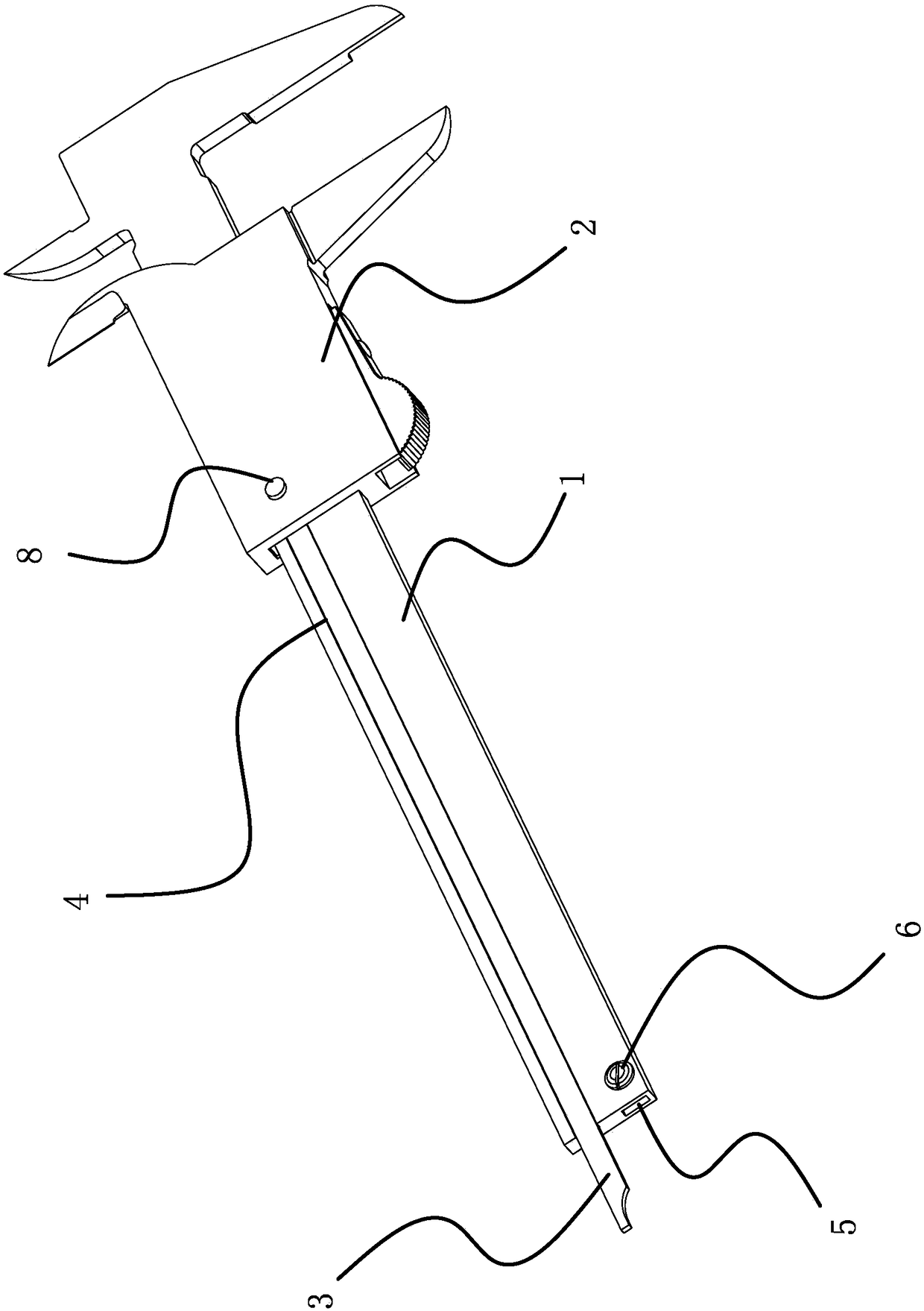 Carbon fiber vernier caliper