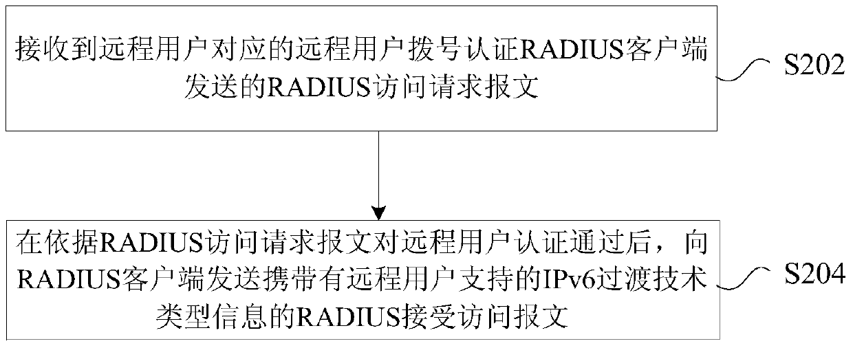 Ipv6 network parameter processing method, device, system and aaa server