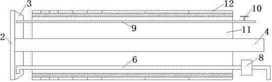 Drilling test device and method used for shield model test