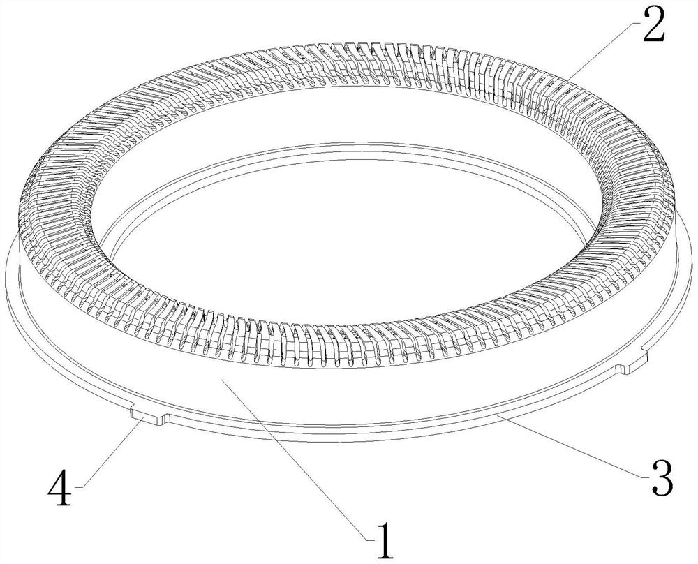 Annular knife net of shaver