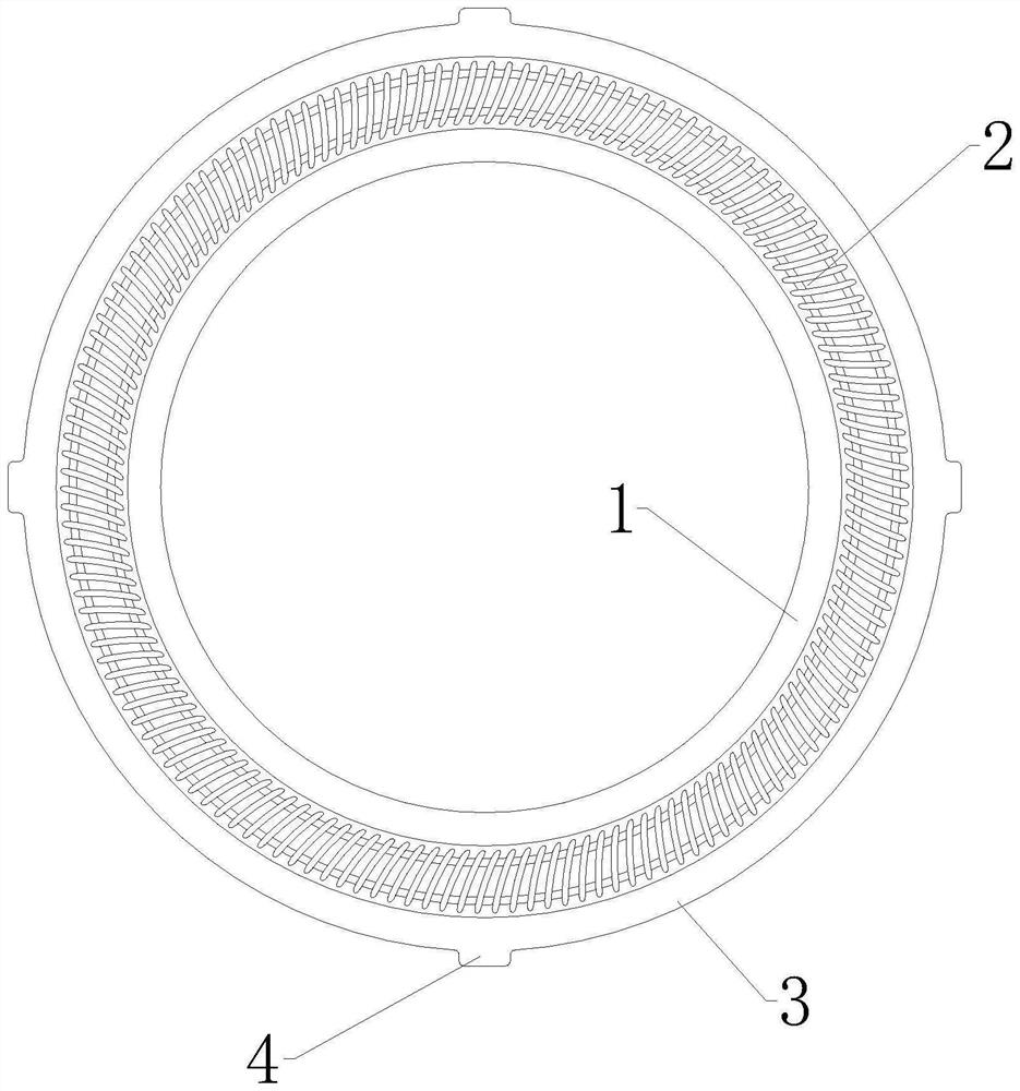 Annular knife net of shaver