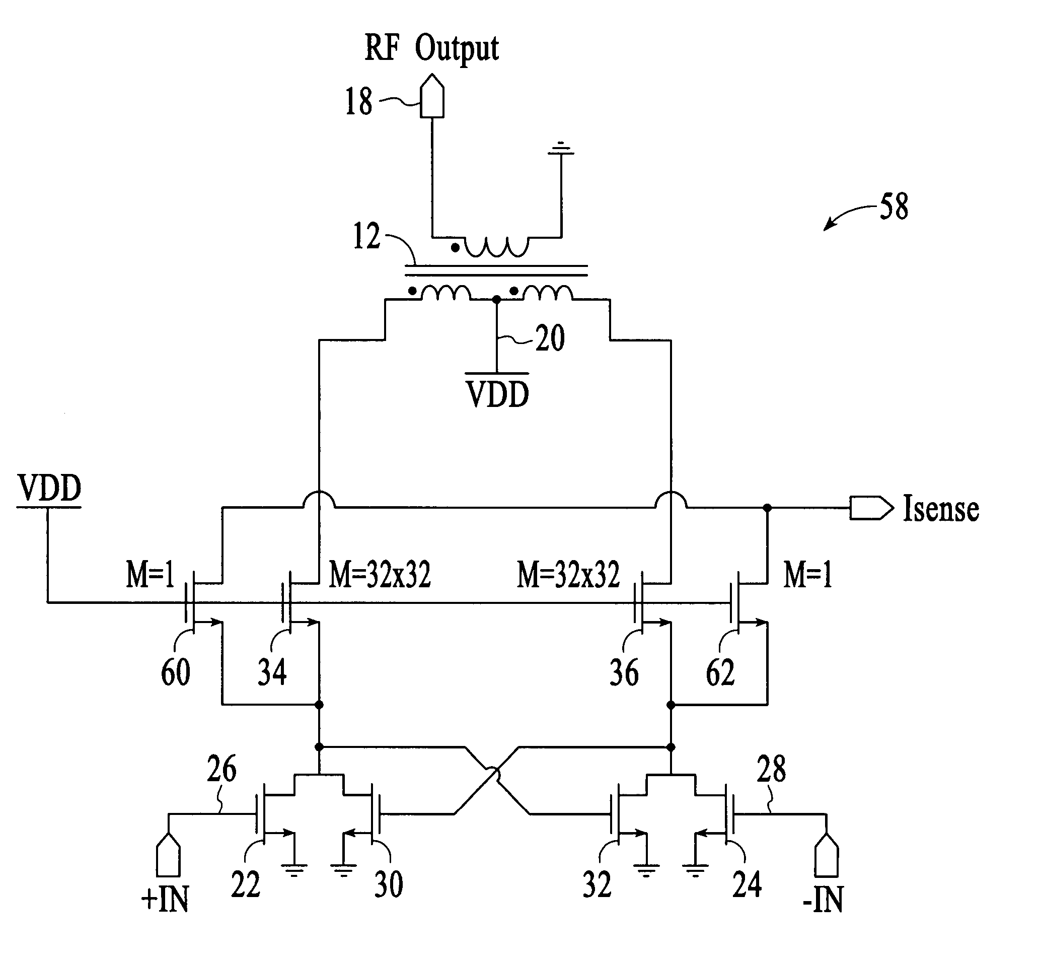 Power amplifier utilizing high breakdown voltage circuit topology