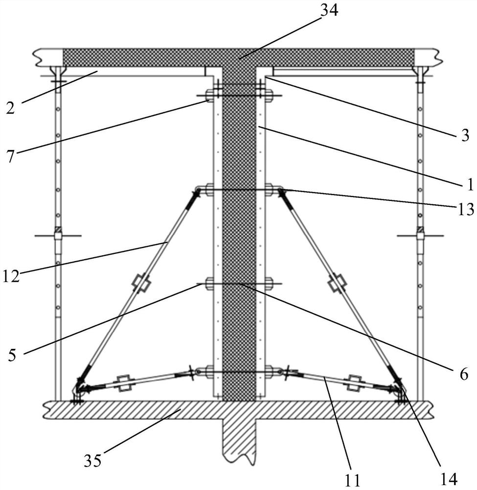 Steel frame plastic plate building formwork mutually combined with aluminum alloy building formwork