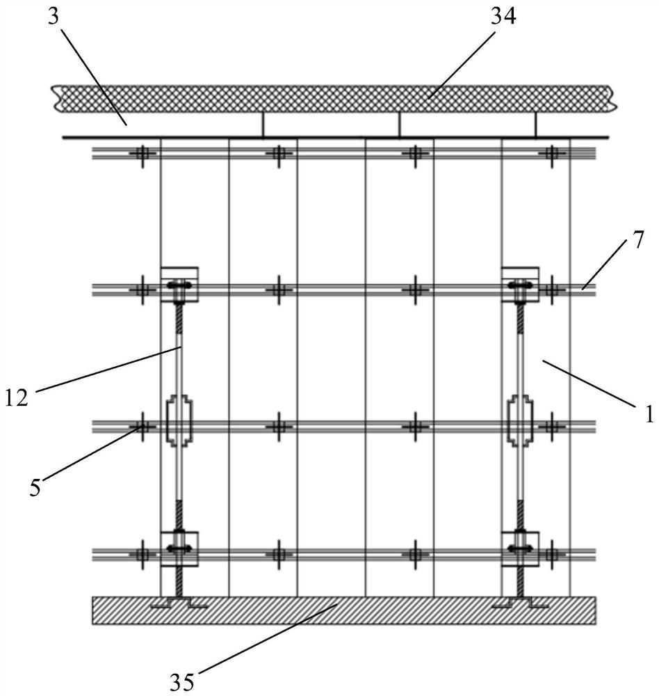 Steel frame plastic plate building formwork mutually combined with aluminum alloy building formwork