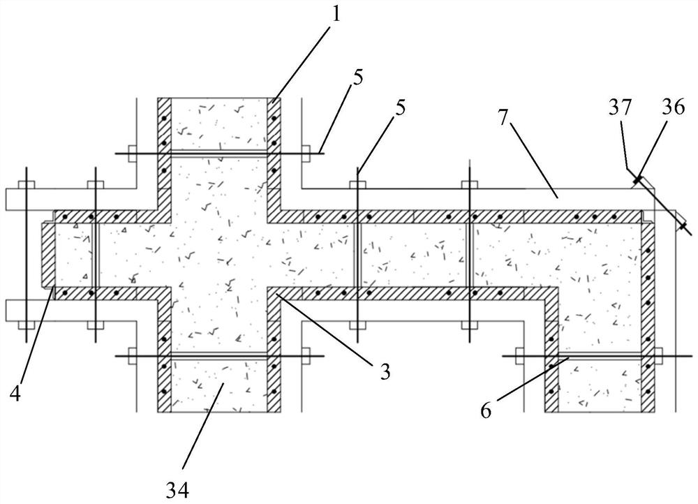 Steel frame plastic plate building formwork mutually combined with aluminum alloy building formwork