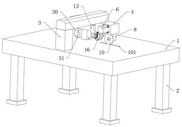 Seam pressing device for bag processing