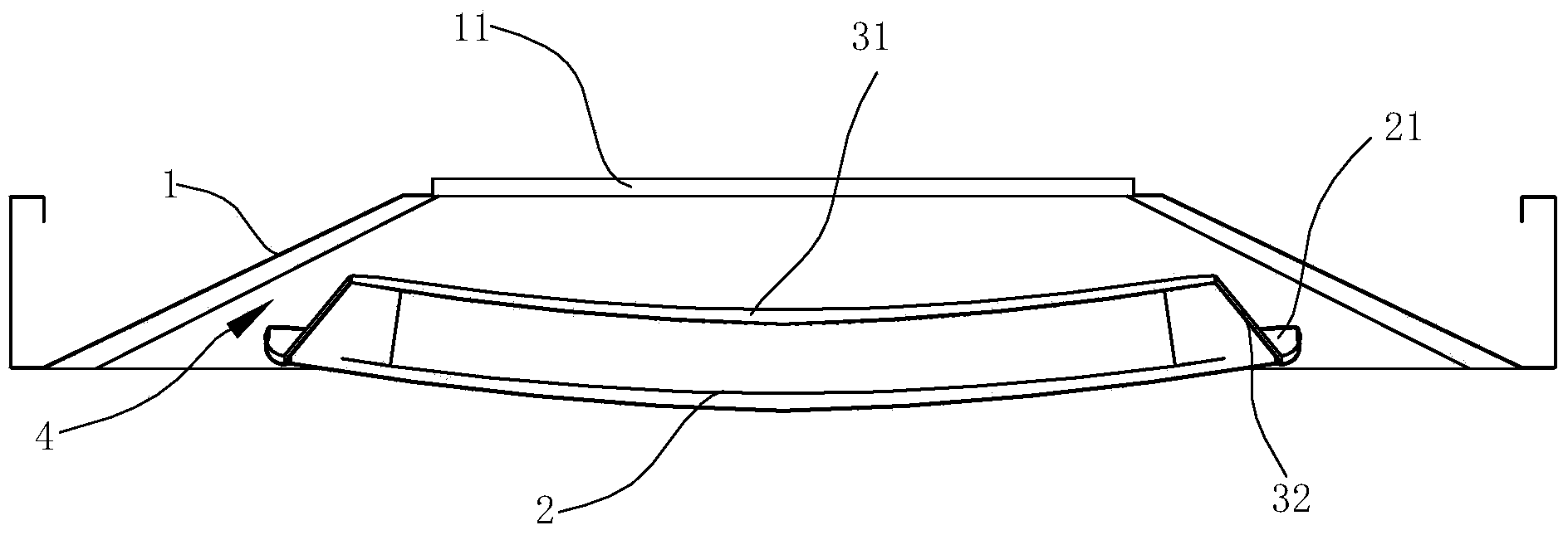 Rectification acceleration disc structure of range hood