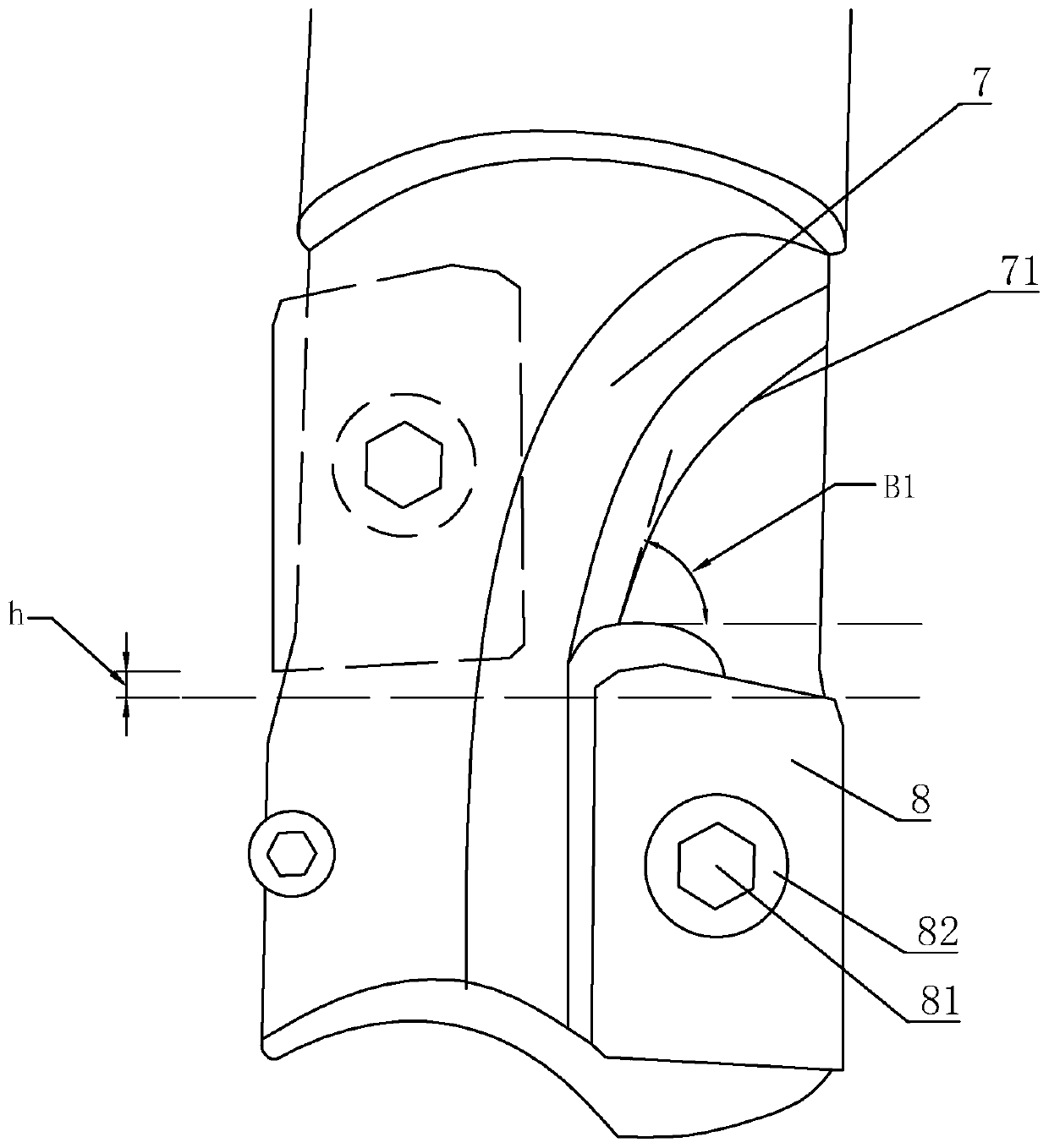 A high-efficiency machining system for deep holes in the oil pump housing