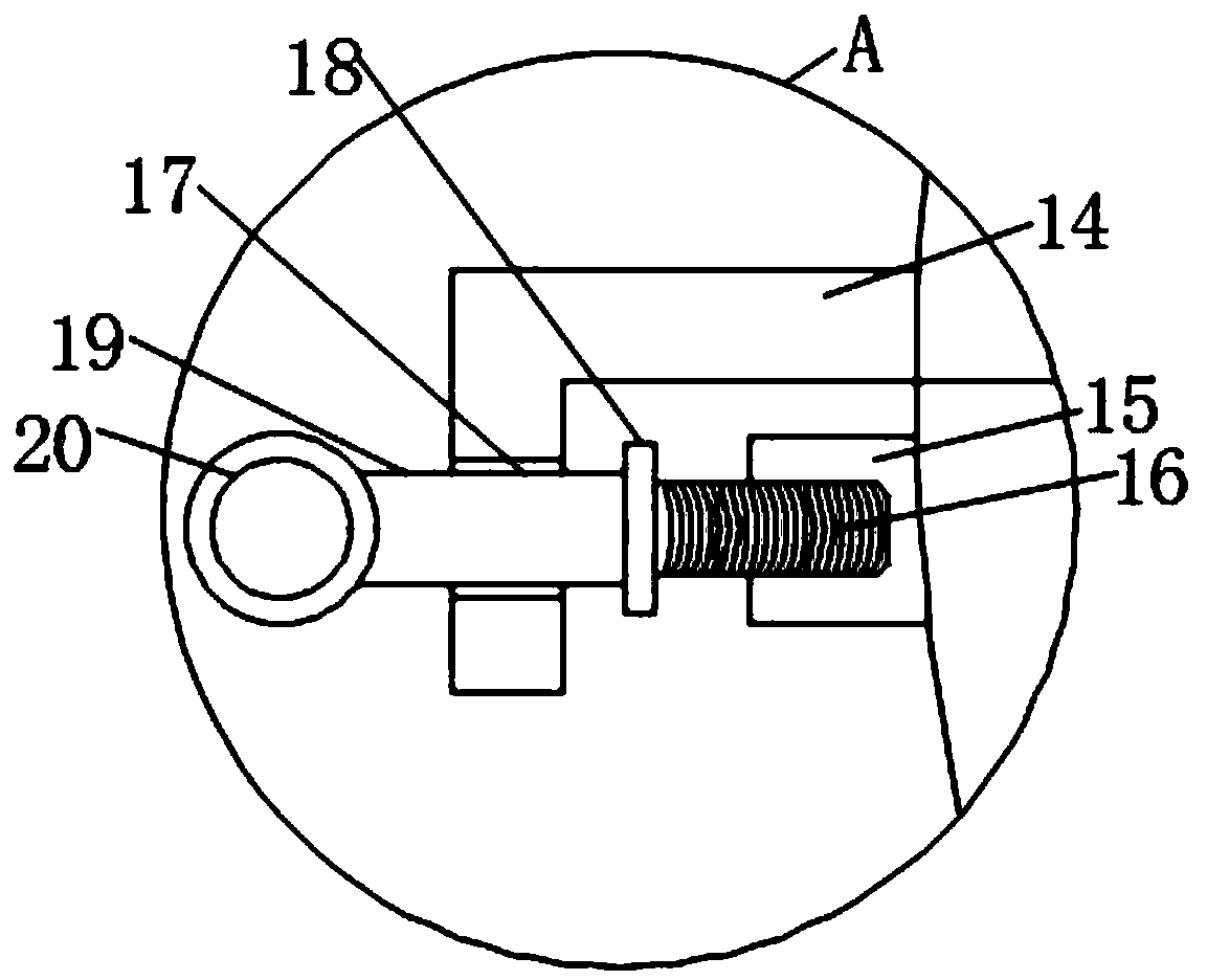 Pipeline fixing device on building construction scaffold