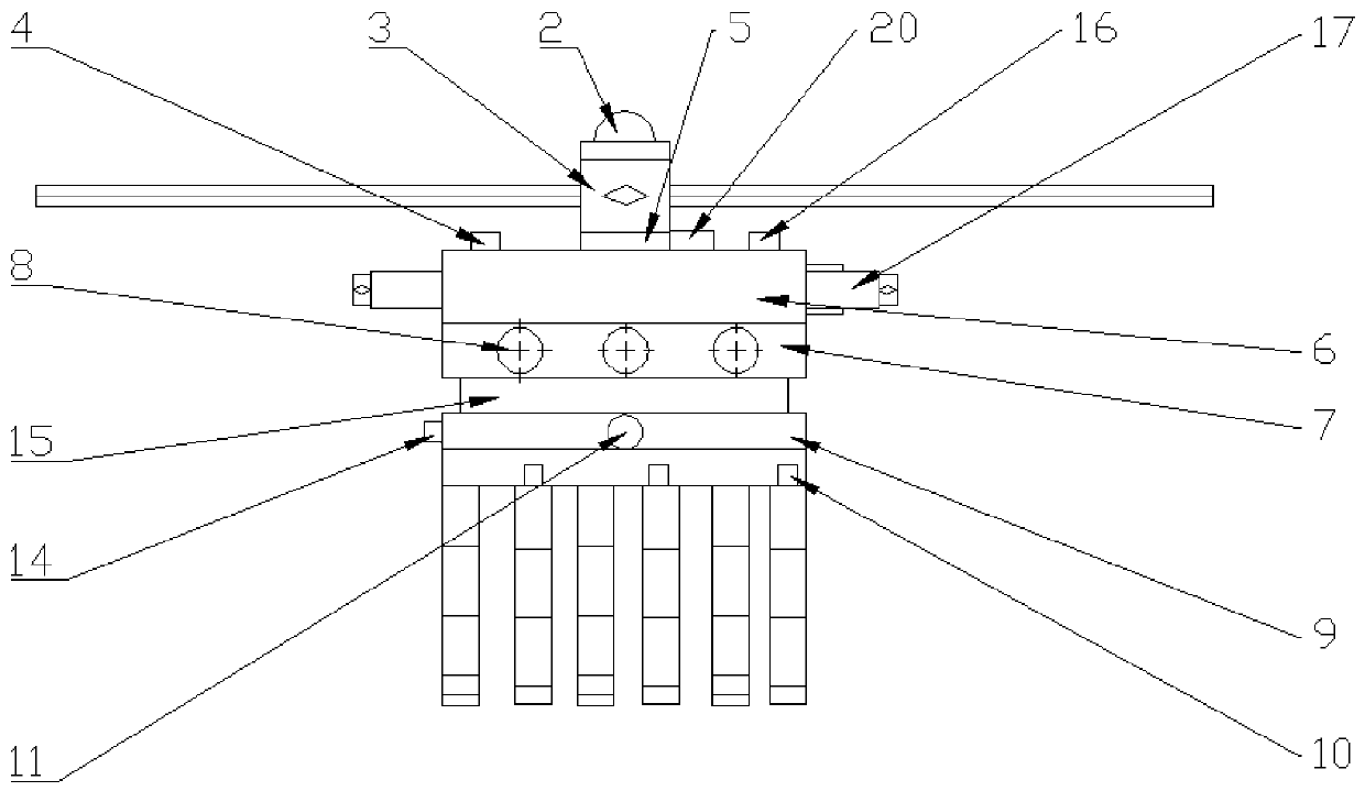 Vibration type pine cone picking machine