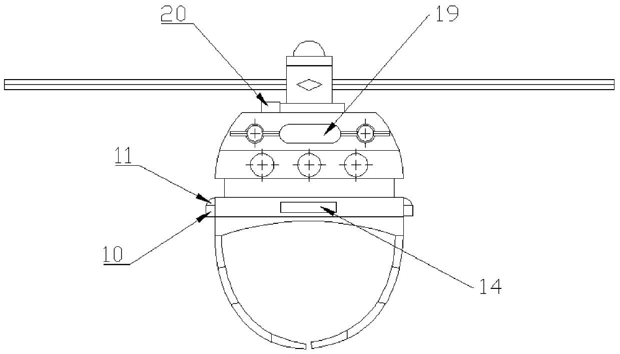 Vibration type pine cone picking machine