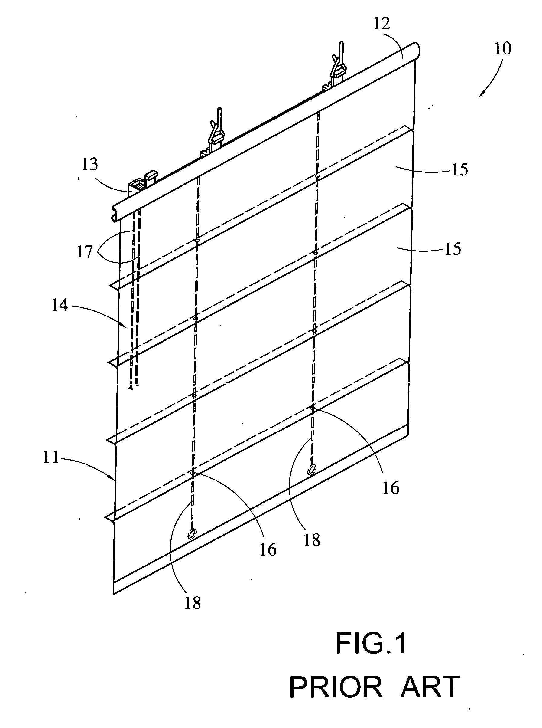 Roll-up blind with safety cord cover