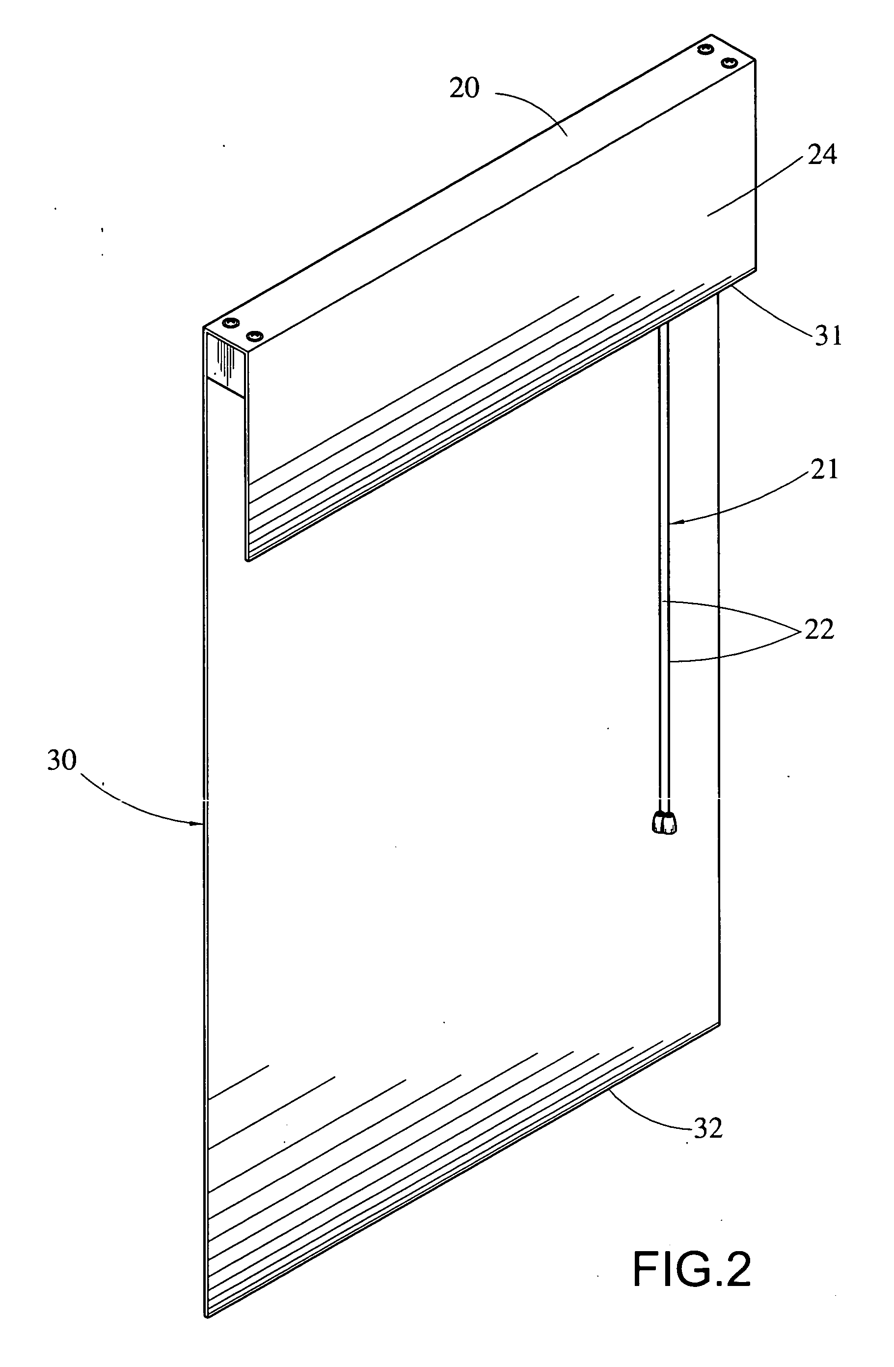 Roll-up blind with safety cord cover