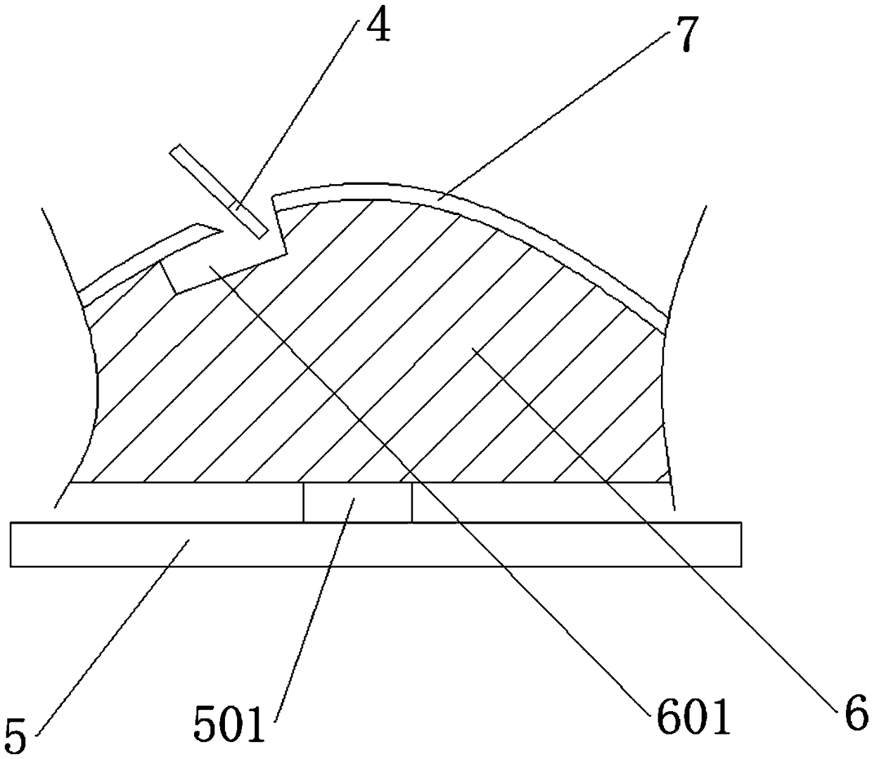 Five-axis linked numerical control laser cutting machine for hole edge of blister shell of helmet and process thereof