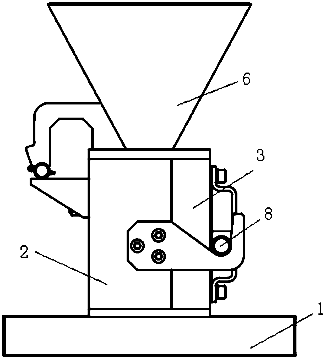 Brick tea pressing die