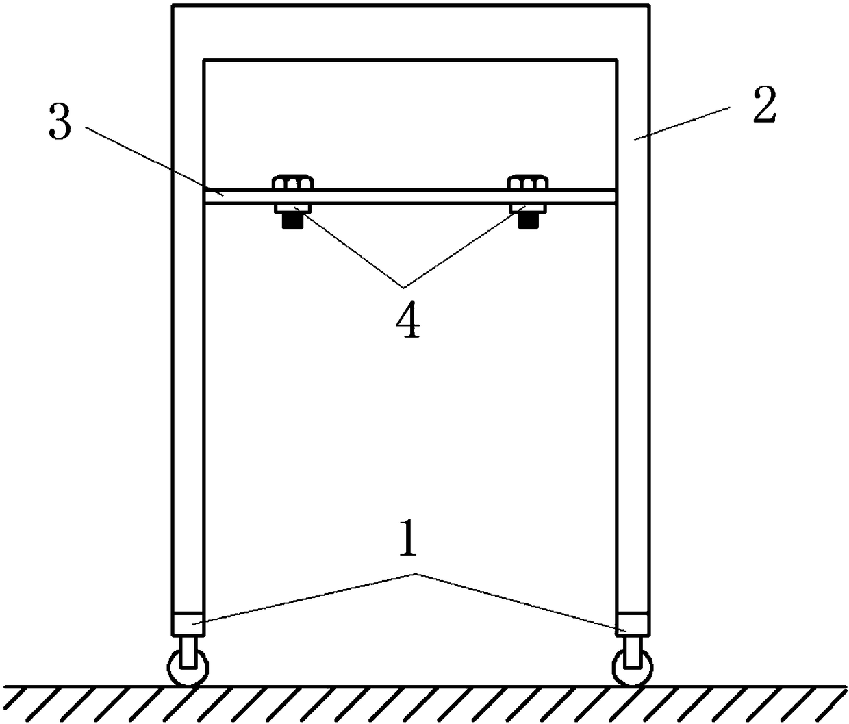 Destructive effect testing method for detecting rigidity of ionic sandwich glass