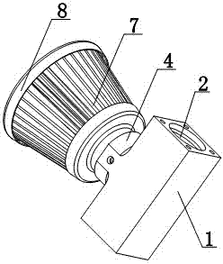 Universal rotating adjusting mechanism for bow mounted route indicator light