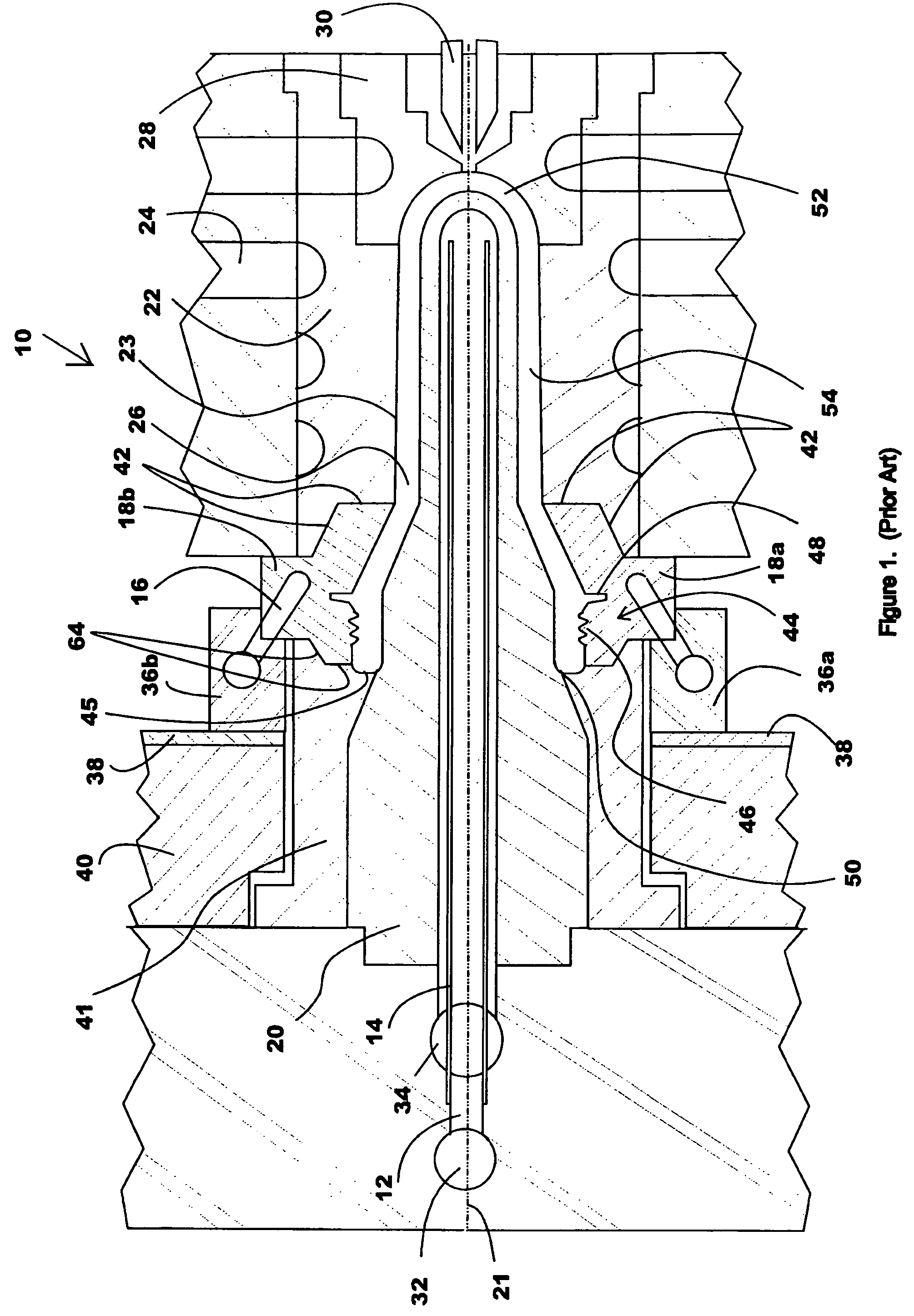 Apparatus and method for two stage ejection of a molded preform from a mold