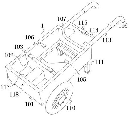 Concrete transportation device for concrete pavement repairing