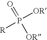 Composite structure with organophosphonate adherent layer and method of preparing