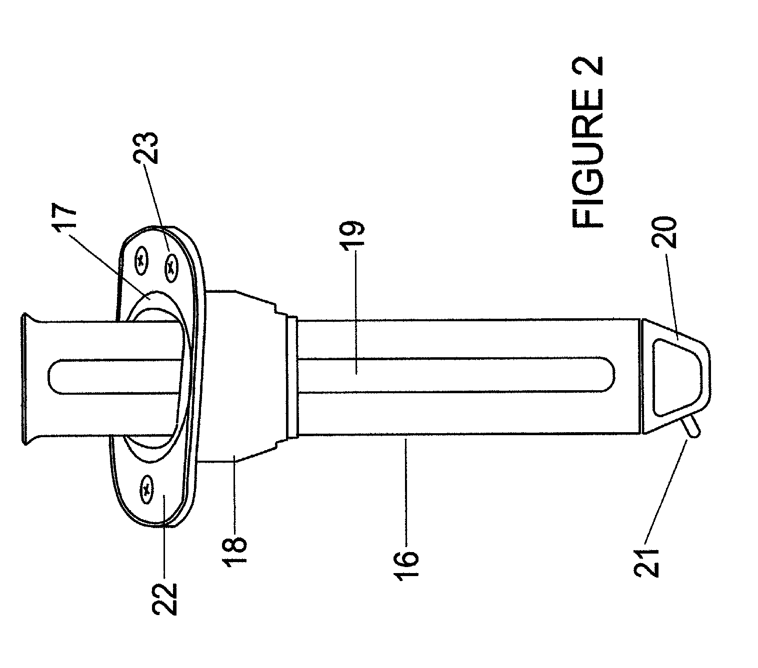 Pivoting rod holder