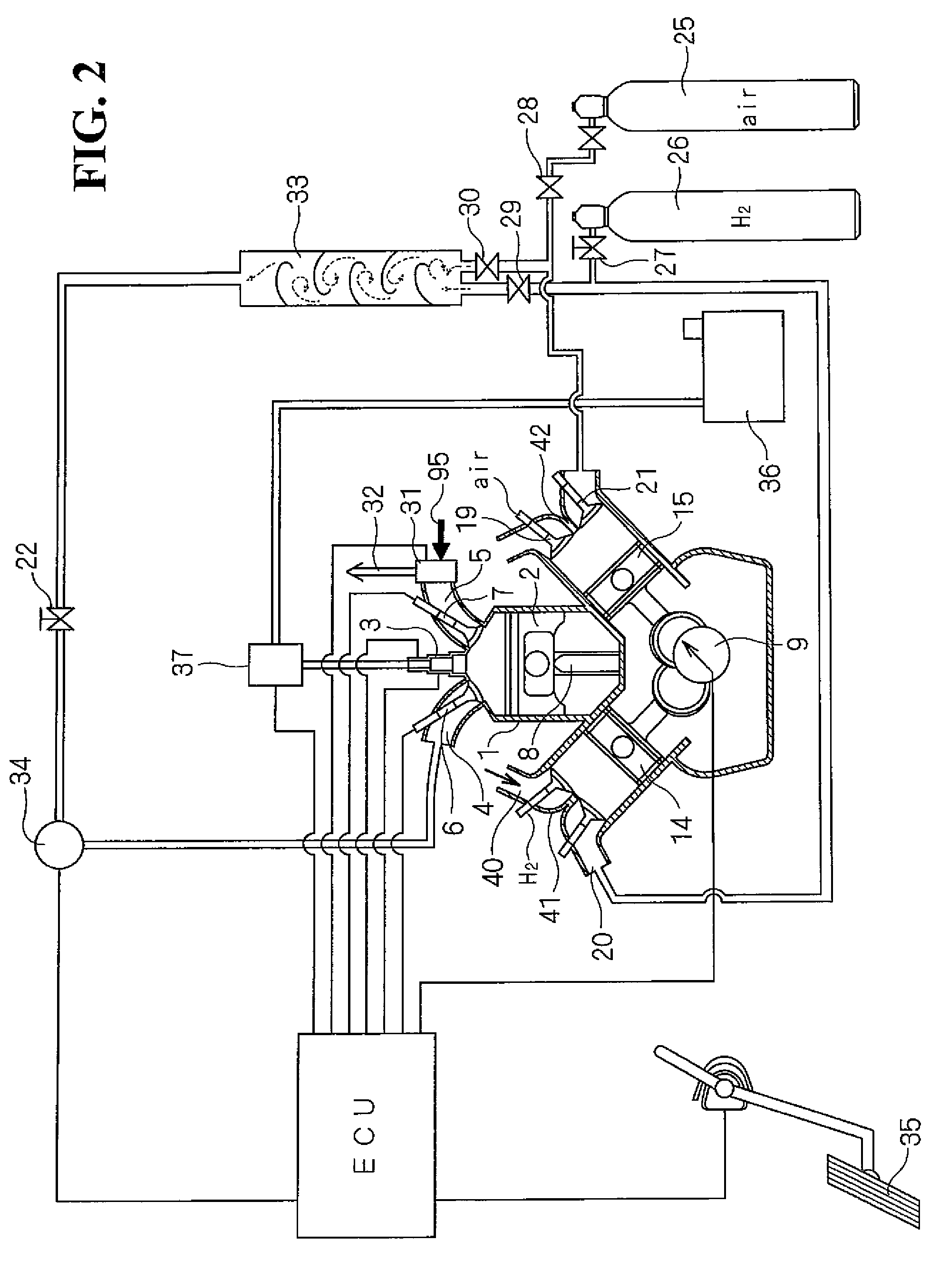 Hydrogen-only 6-stroke engine