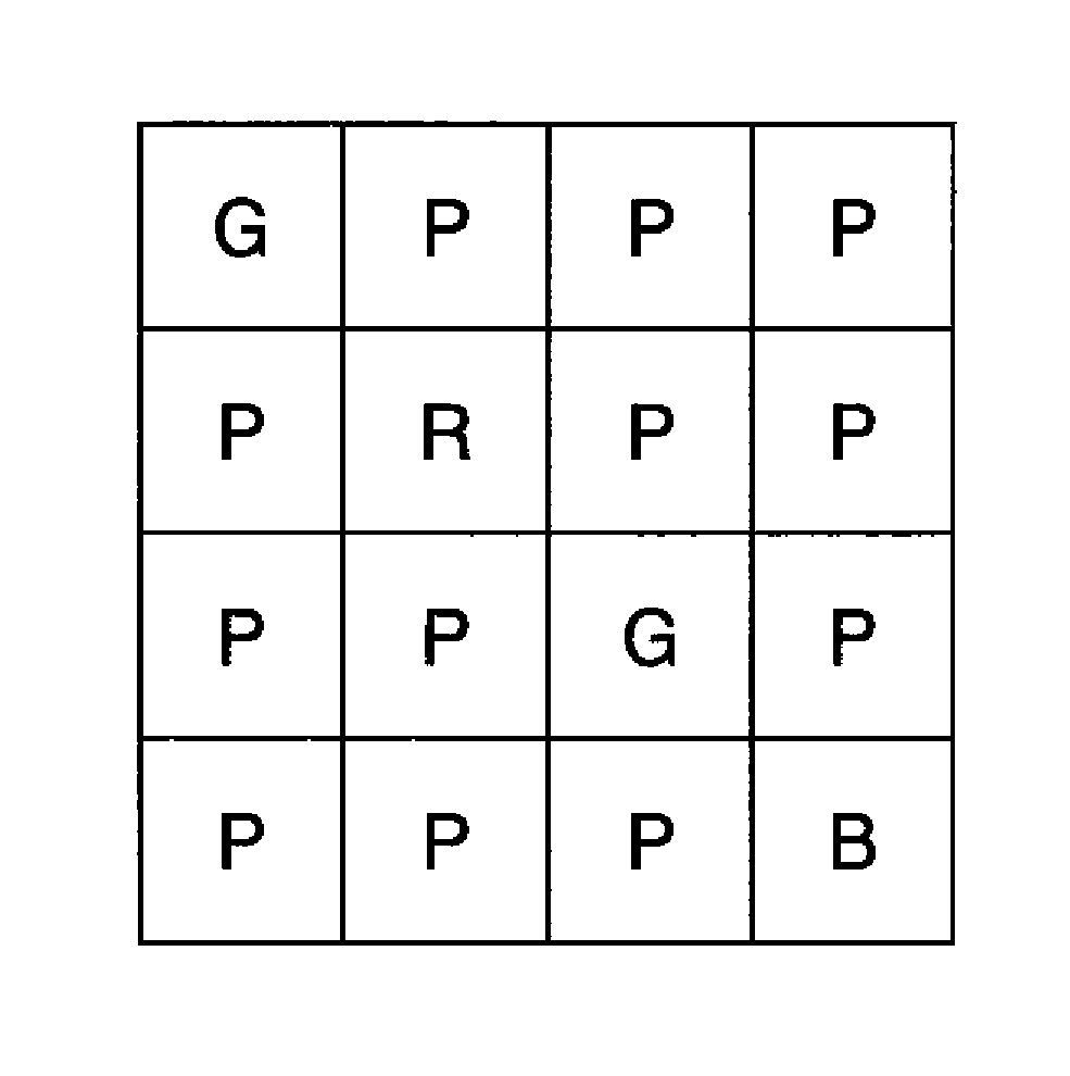 Four-channel color filter array interpolation