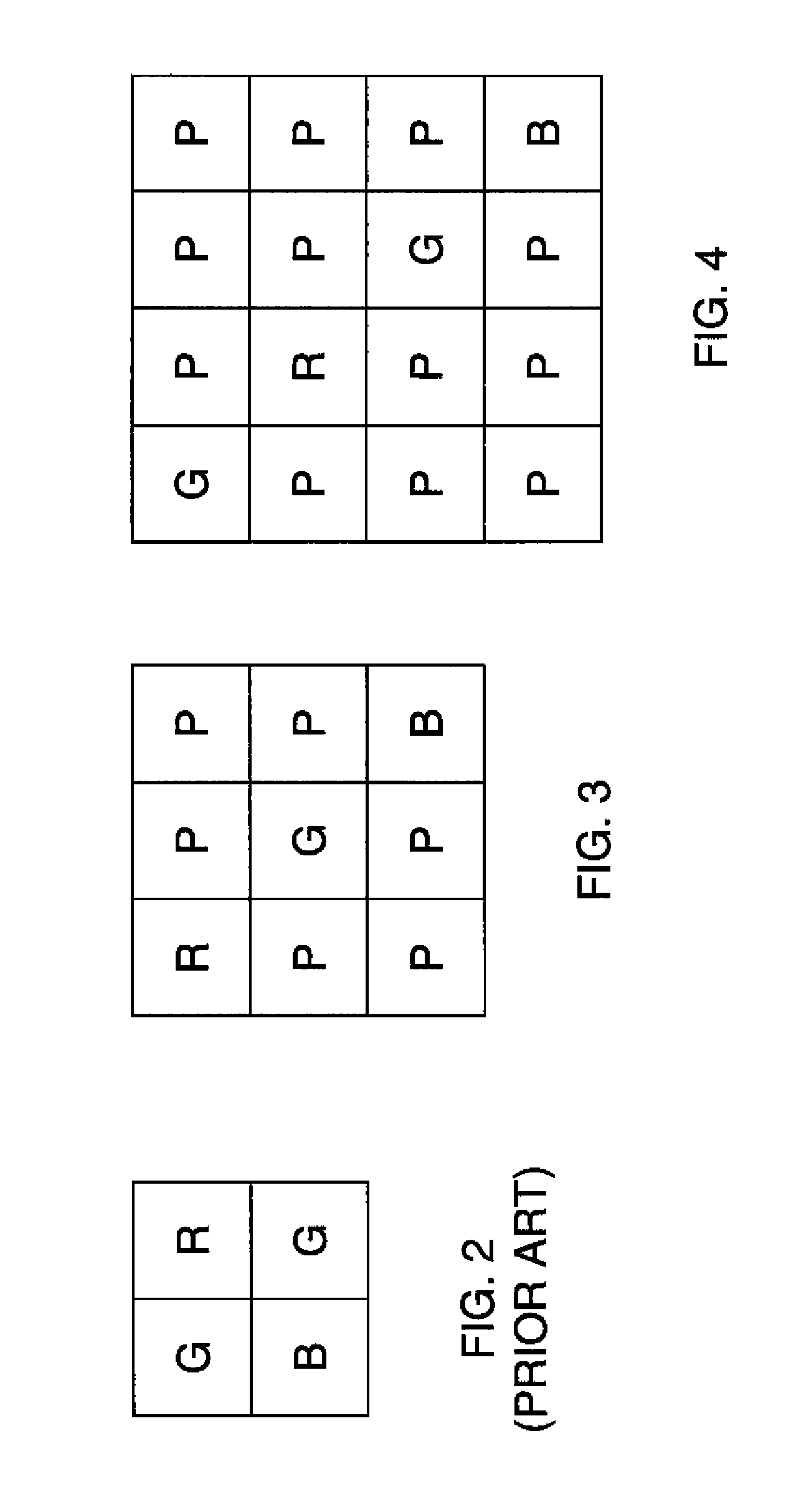 Four-channel color filter array interpolation