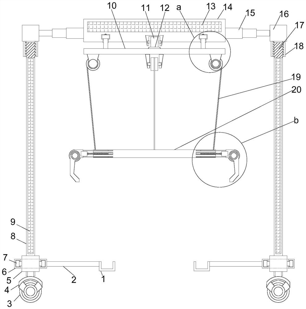 Movable self-adaptive building board stacking device