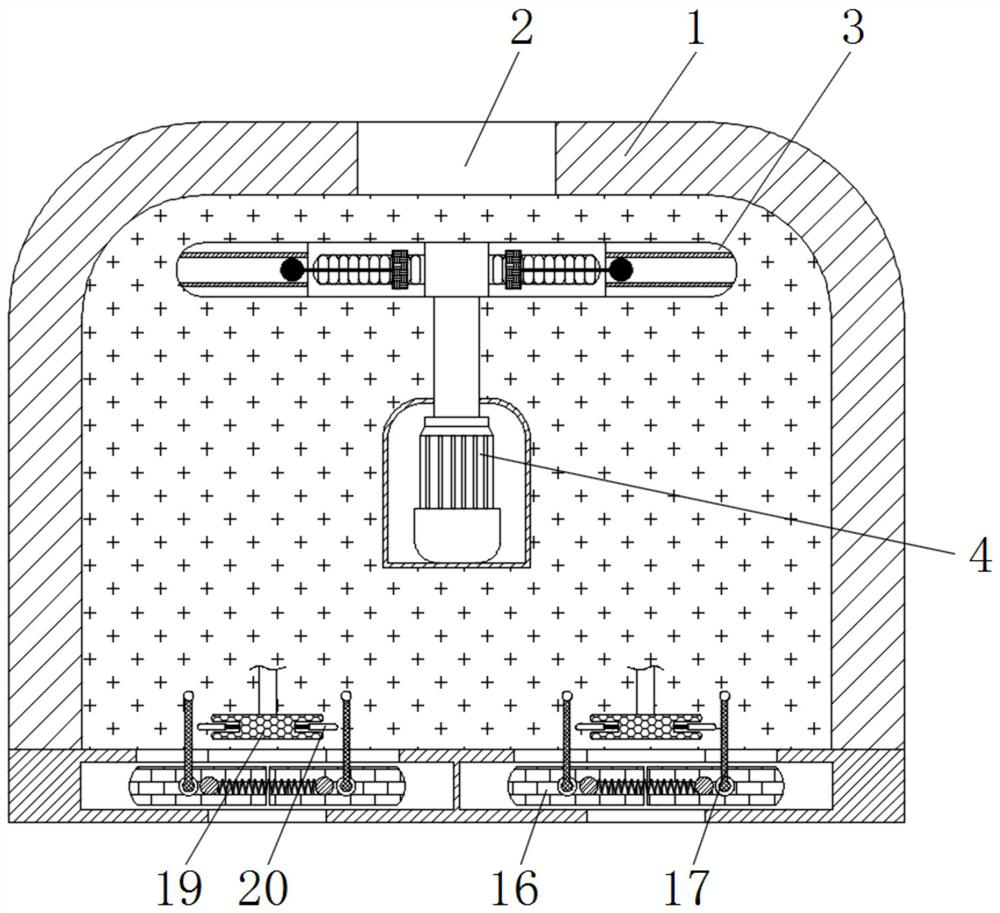 Stirring device capable of adjusting stirring degree and controlling discharging