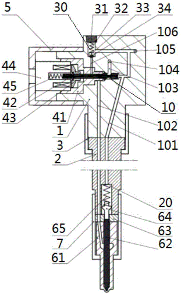 Micro-injection electronically-controlled fuel injector with pressure-maintaining structure