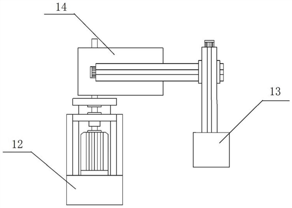 Liquid metal grinding disc self-repairing device with automatic grasping function