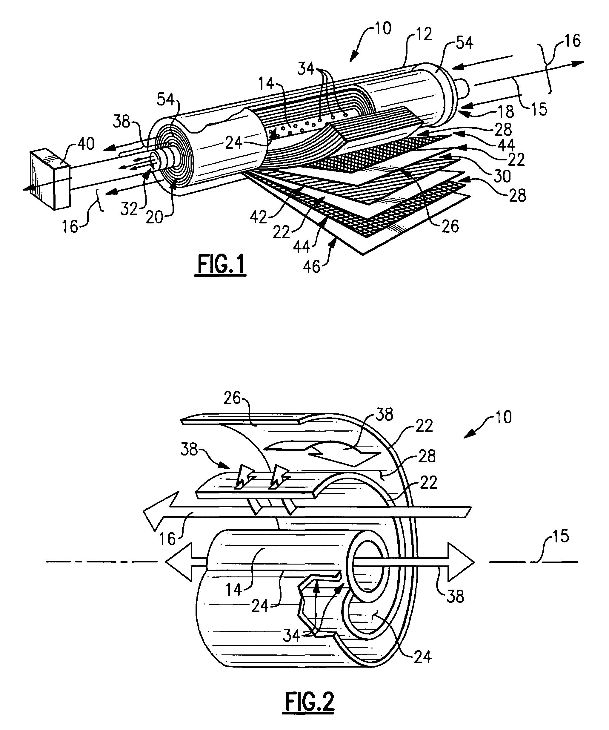 Spiral wound fuel stabilization unit for fuel de-oxygenation