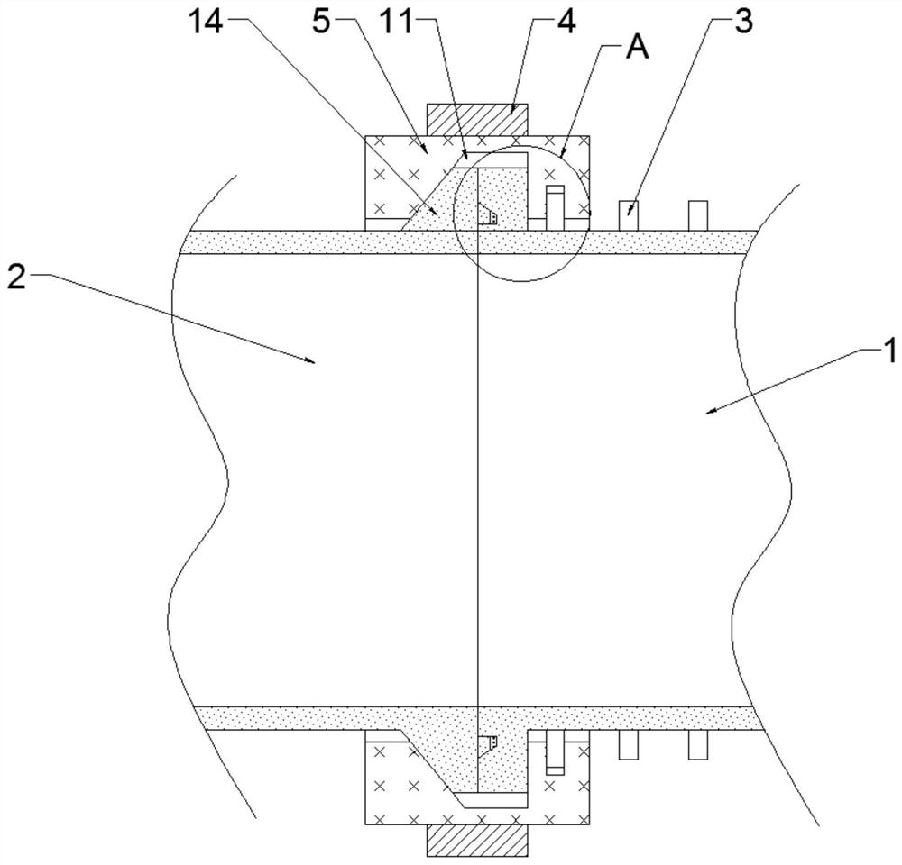 Airtight structure for check ring quenching combustion chamber