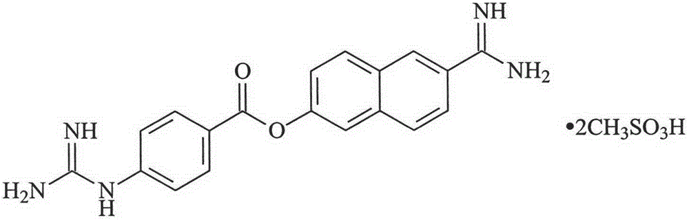 Application of nafamostat mesilate in preparing drugs for preventing and curing ischemic cerebral apoplexy