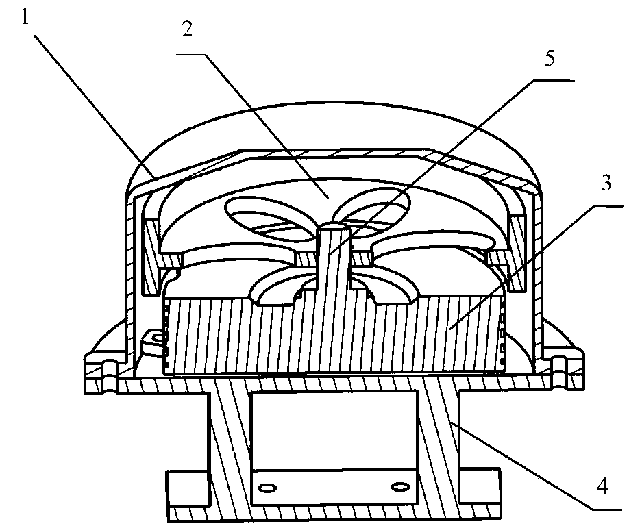 Tractor active stabilization control system based on momentum flywheel and control method thereof