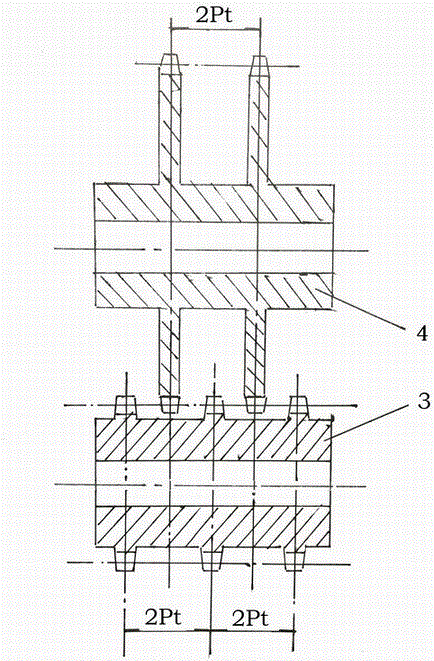 Wind driven generator transmission mechanism adopting chain wheels for speed increasing