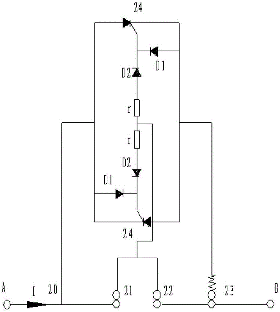 A telescopic contact assembly for a thyristor on-load tap changer