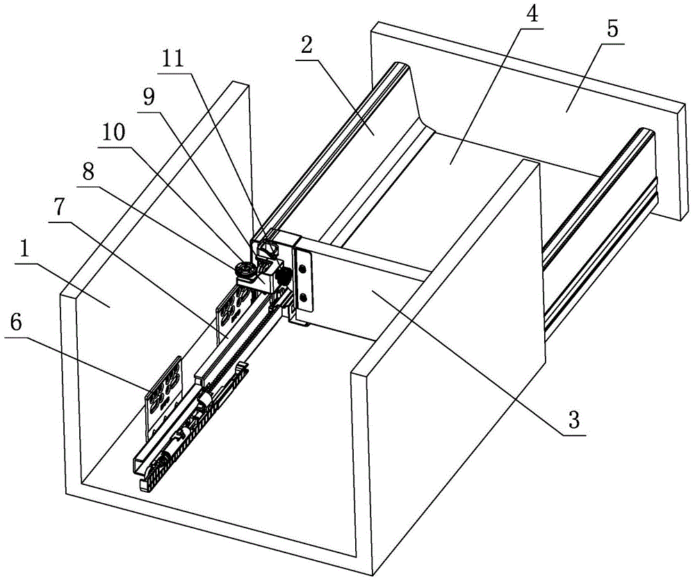 Limiting device for furniture drawers