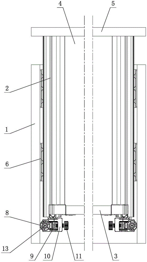 Limiting device for furniture drawers