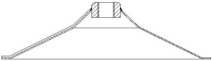 Inverted separating type bucket scattering device