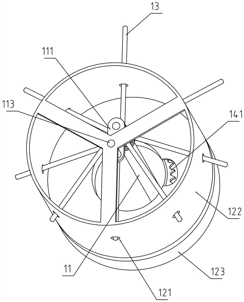 Harvester stalk-poking mechanism for high-stalk crops