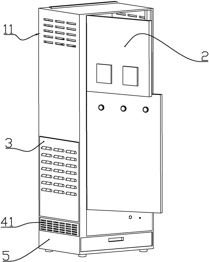 Power distribution cabinet structure