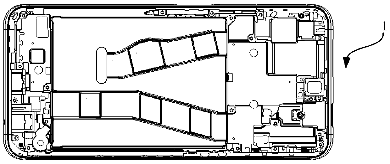 Middle frame assembly, preparation method of middle frame assembly and electronic equipment