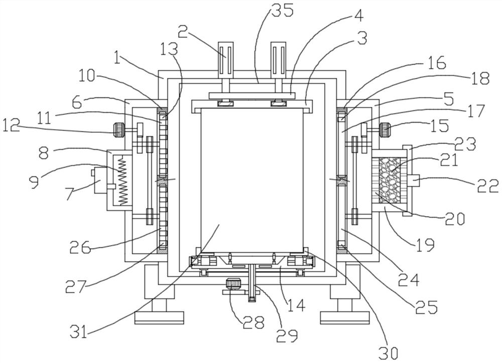 Drying device for solid wood door sheet production