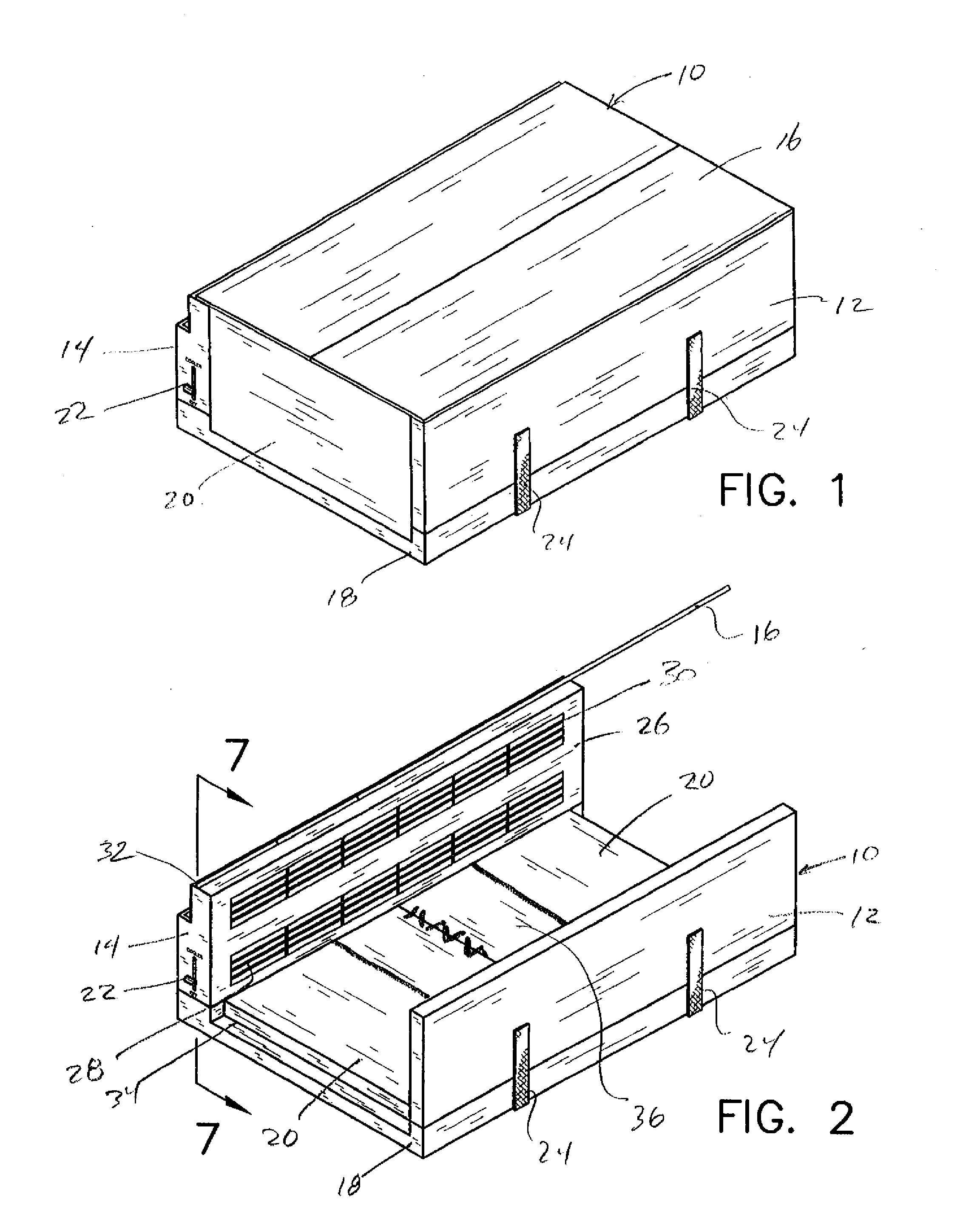 Collapsible solar refrigerator device