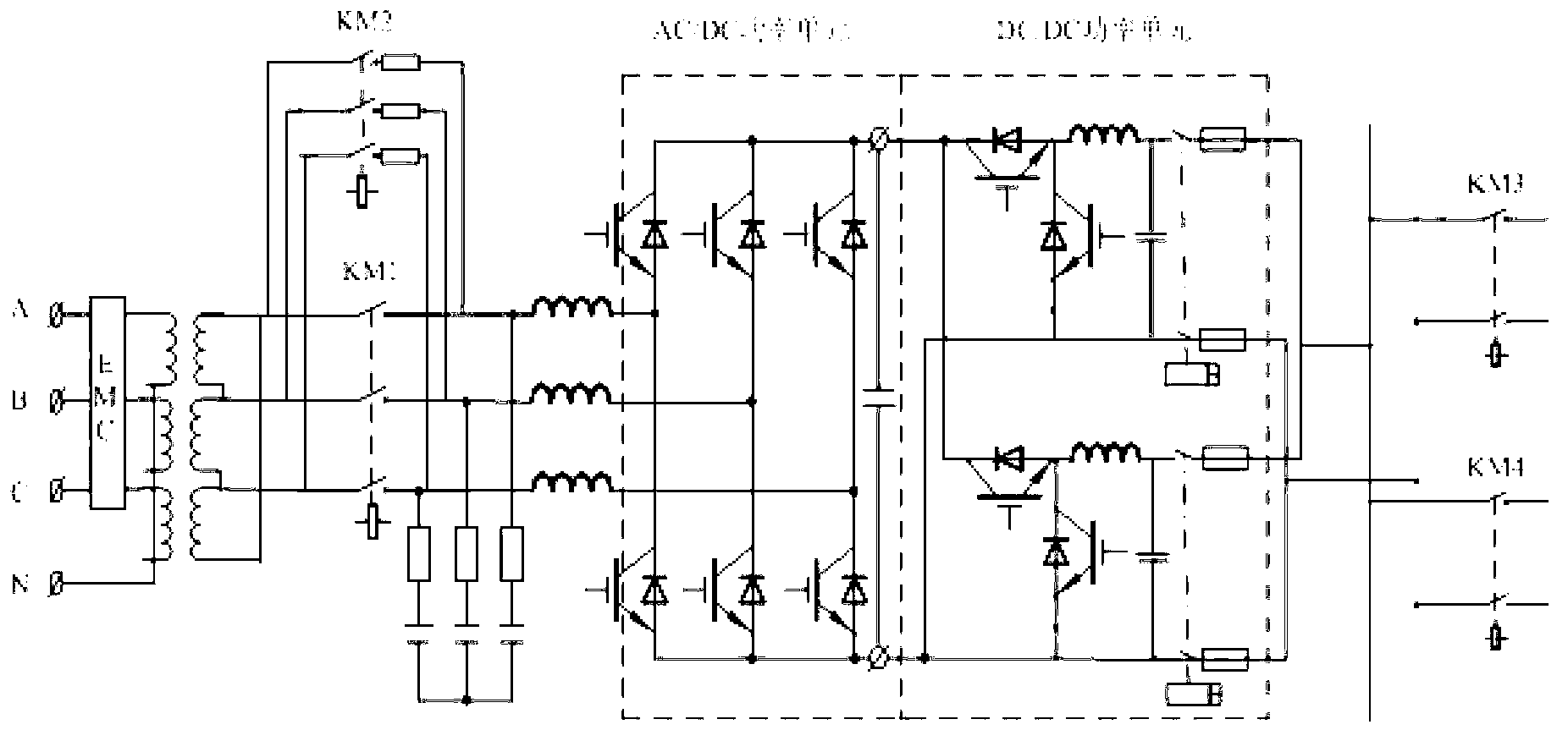 Hybrid energy storage converter device and operation control method thereof