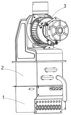 Upward-drawing type dense-lean burner